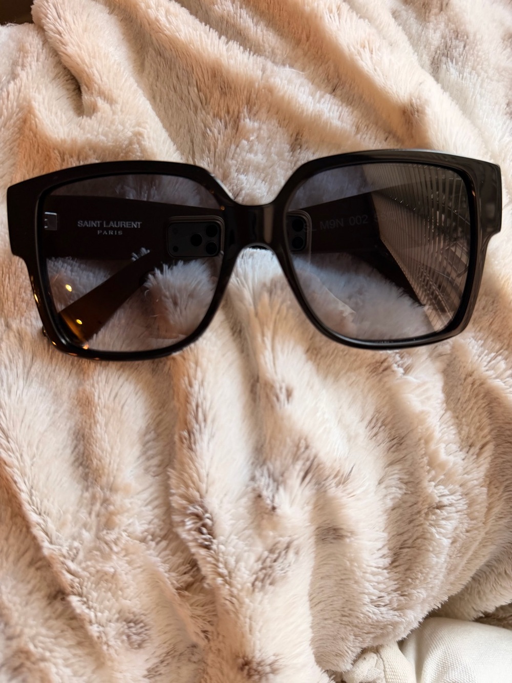 Saint Laurent YSL Black Sunglasses SL M9N 002 Oversized
